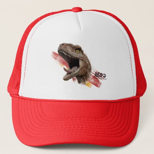 Jurassic World  Atrociraptor Red Trucker Hat