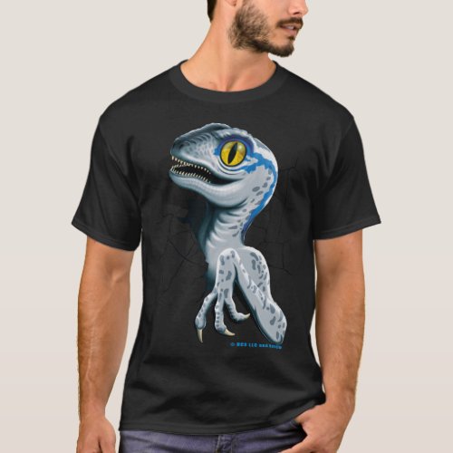 Jurassic World _ Baby Blue Velociraptor Classic T_ T_Shirt