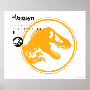 Jurassic World   Biosyn Genetics T-Rex Logo Poster