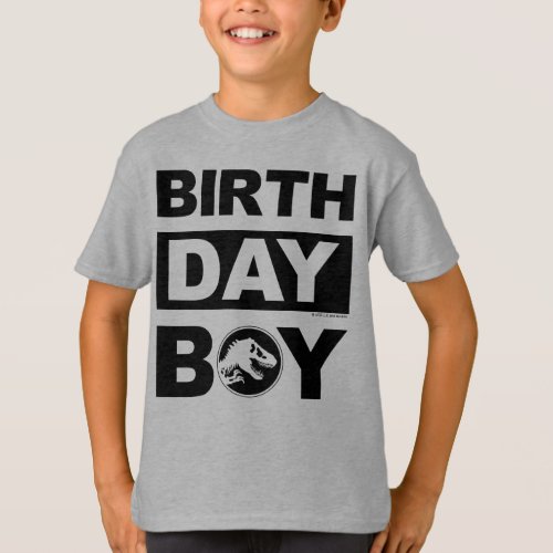 Jurassic World  Birthday Boy _ Name  Age T_Shirt