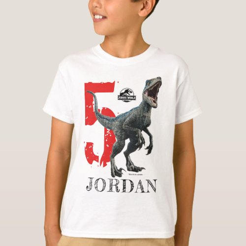 Jurassic World  Birthday _ Name  Age T_Shirt