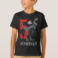 Jurassic World | Birthday - Name & Age T-Shirt