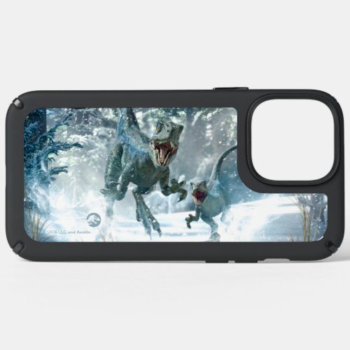 Jurassic World  Blue  Beta in Snowy Forest Speck iPhone 13 Pro Max Case