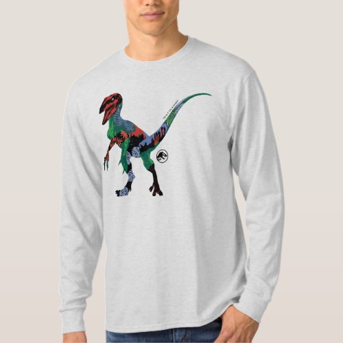 Jurassic World  Blue _ Colorful Graphic T_Shirt