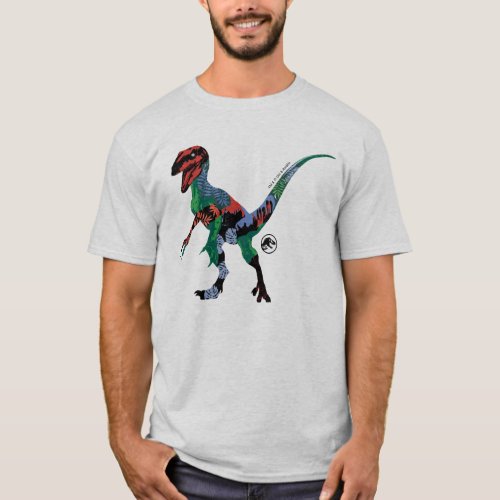 Jurassic World  Blue _ Colorful Graphic T_Shirt