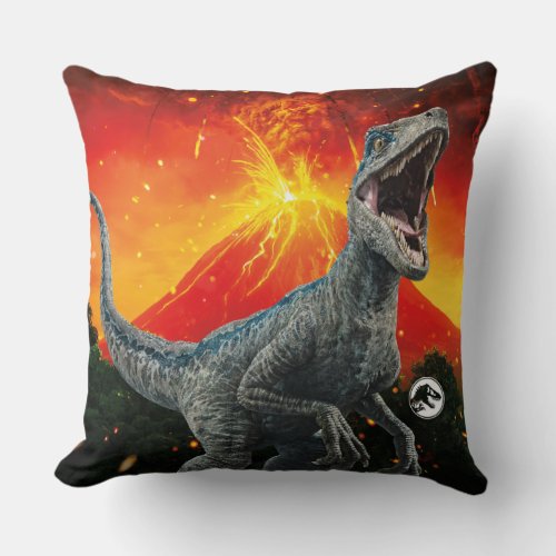 Jurassic World  Blue _ Nature Unleashed Throw Pillow