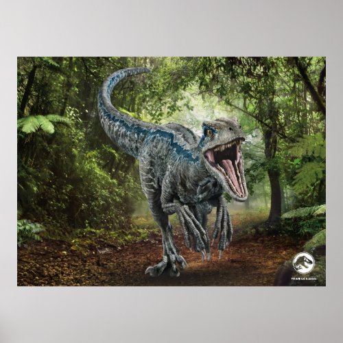 Jurassic World  Blue _ Natures Got Teeth Poster