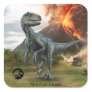 Jurassic World | Blue Square Sticker