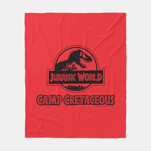 Jurassic World Camp Cretaceous Black Logo Fleece Blanket