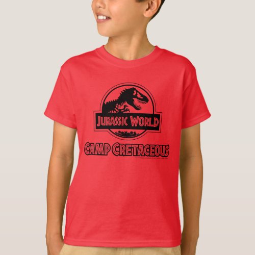 Jurassic World Camp Cretaceous Black Logo T_Shirt