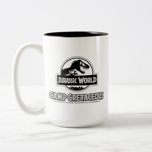 Jurassic World Camp Cretaceous Black Logo Two_Tone Coffee Mug