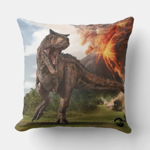 Jurassic World  Carnotaurus Throw Pillow