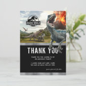 Jurassic World | Dinosaur Birthday Thank You Invitation (Standing Front)