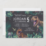 Jurassic World | Dinosaur Chalkboard Invitation<br><div class="desc">Invite all your family and friends to your child's Jurassic World themed Dinosaur Birthday Party. Personalize these invites by adding all your party details.</div>