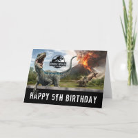 Jurassic World | Dinosaur Happy Birthday Card