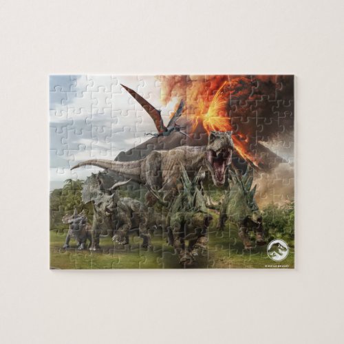 Jurassic World Dinosaur Herd _ Kids Jigsaw Puzzle