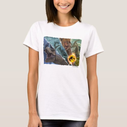 Jurassic World  Dinosaur Quad Graphic T_Shirt