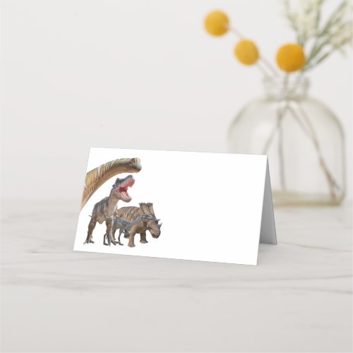 Jurassic World Dinosaurs food table card