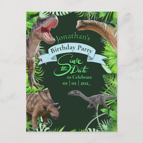 Jurassic World Dinosaurs Jungle Postcard