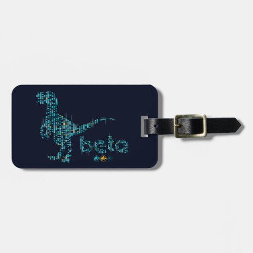 Jurassic World  DNA Sequence Beta Silhouette Luggage Tag