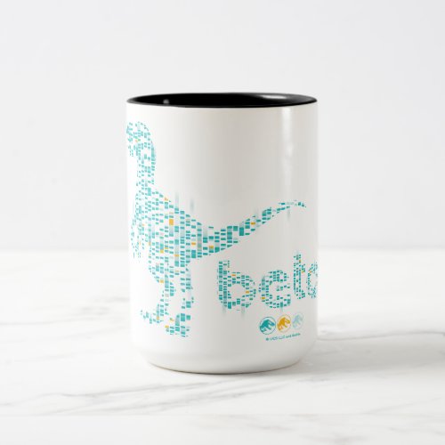 Jurassic World  DNA Sequence Beta Silhouette Two_Tone Coffee Mug