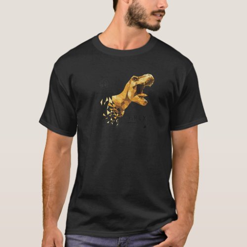 Jurassic World Dominion Geometric Rex   T_Shirt