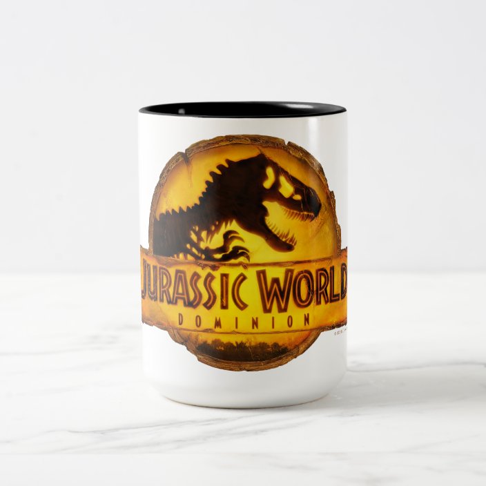 Jurassic World Dominion Logo TwoTone Coffee Mug Zazzle