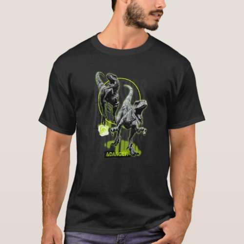 Jurassic World Dominion Raptor Danger Spray Paint  T_Shirt