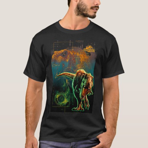 Jurassic World Fallen Kingdom TRe Collage  T_Shirt