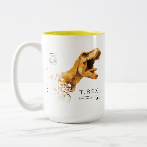 Jurassic World  Geometric T_Rex Graphic Two_Tone Coffee Mug