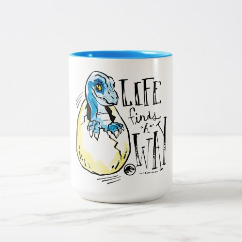Jurassic World  Life Finds a Way Two_Tone Coffee Mug
