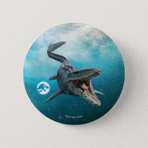 Jurassic World  Mosasaurus Button