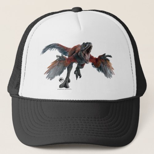 Jurassic World  Pyroraptor Graphic Trucker Hat