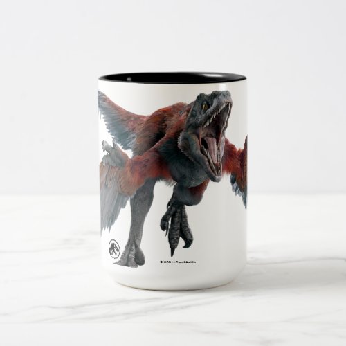 Jurassic World  Pyroraptor Graphic Two_Tone Coffee Mug