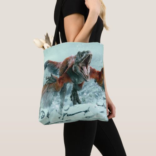 Jurassic World  Pyroraptor Running Graphic Tote Bag