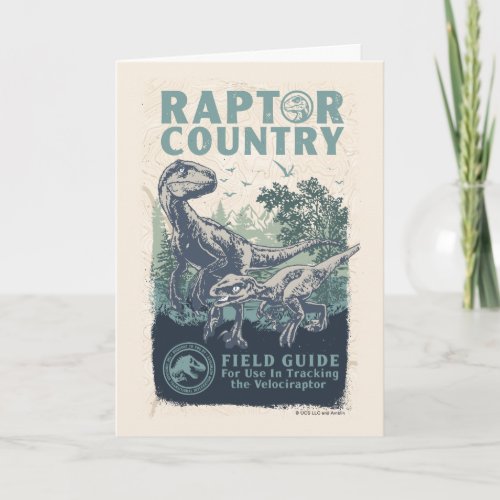 Jurassic World  Raptor Country Field Guide Card
