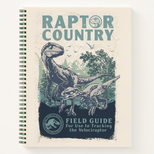 Jurassic World  Raptor Country Field Guide Notebook