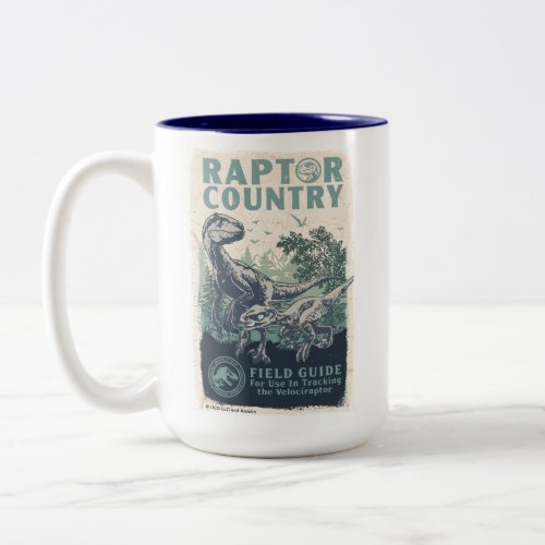 Jurassic World  Raptor Country Field Guide Two_Tone Coffee Mug