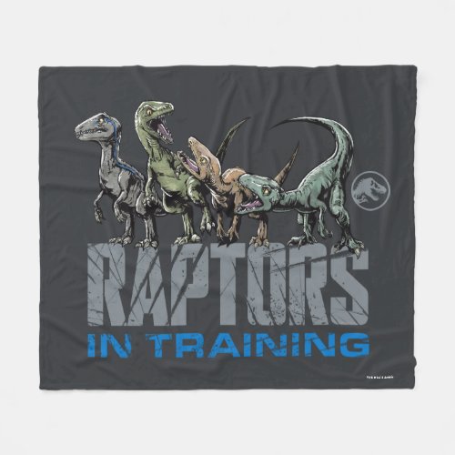 Jurassic World  Raptors in Training Fleece Blanket