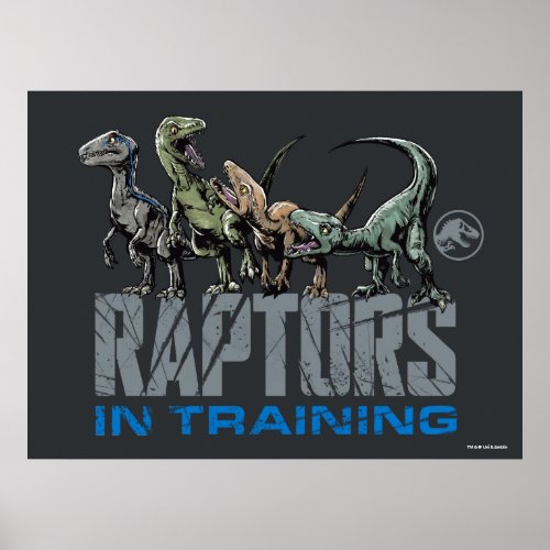 Jurassic World  Raptors in Training Poster