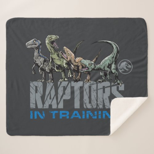 Jurassic World  Raptors in Training Sherpa Blanket