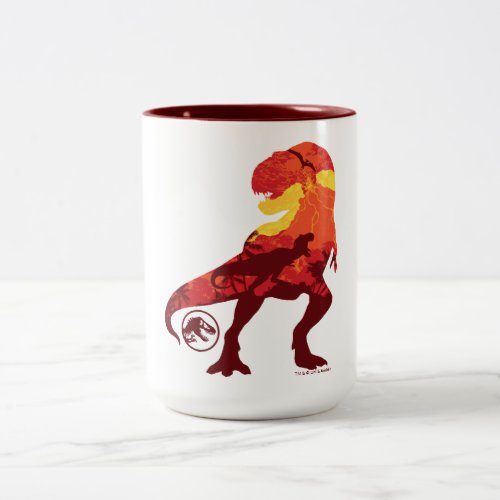 Jurassic World  Red T_Rex Two_Tone Coffee Mug