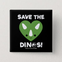 Jurassic World | Save the Dinos - Green Heart Button