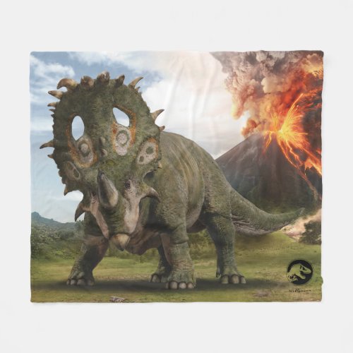 Jurassic World  Sinoceratops Fleece Blanket