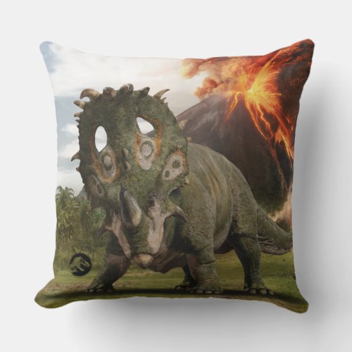 Jurassic World  Sinoceratops Throw Pillow