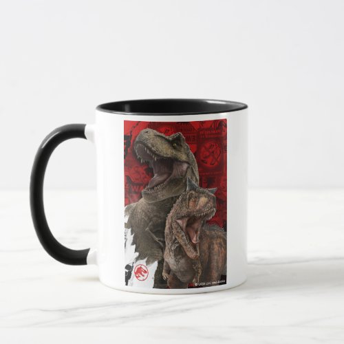 Jurassic World  T_Rex  Carnotaurus Signs Mug