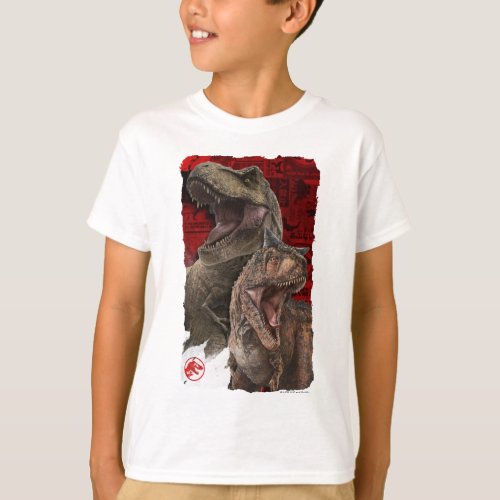 Jurassic World  T_Rex  Carnotaurus Signs T_Shirt