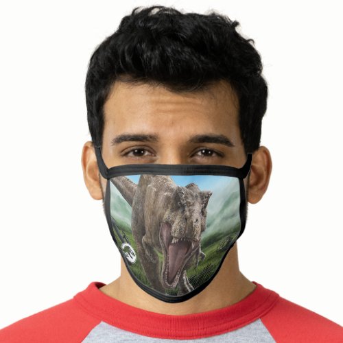 Jurassic World  T Rex _ Instinct to Hunt Face Mask