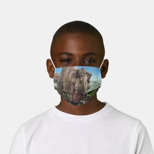 Jurassic World  T Rex _ Instinct to Hunt Kids Cloth Face Mask