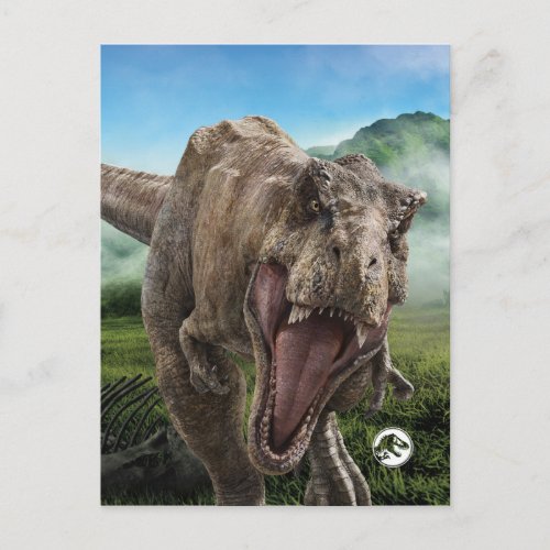 Jurassic World  T Rex _ Instinct to Hunt Postcard